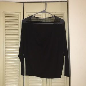 Arden B long sleeve sheer shirt